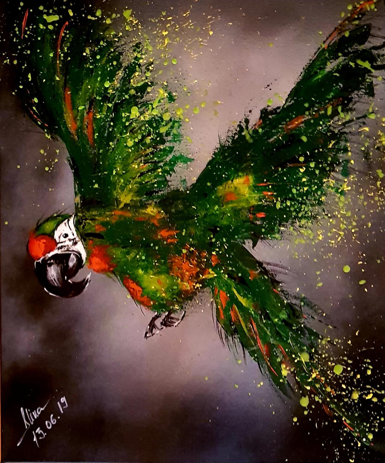 ArteDiAlina.com painting: escapes a lot